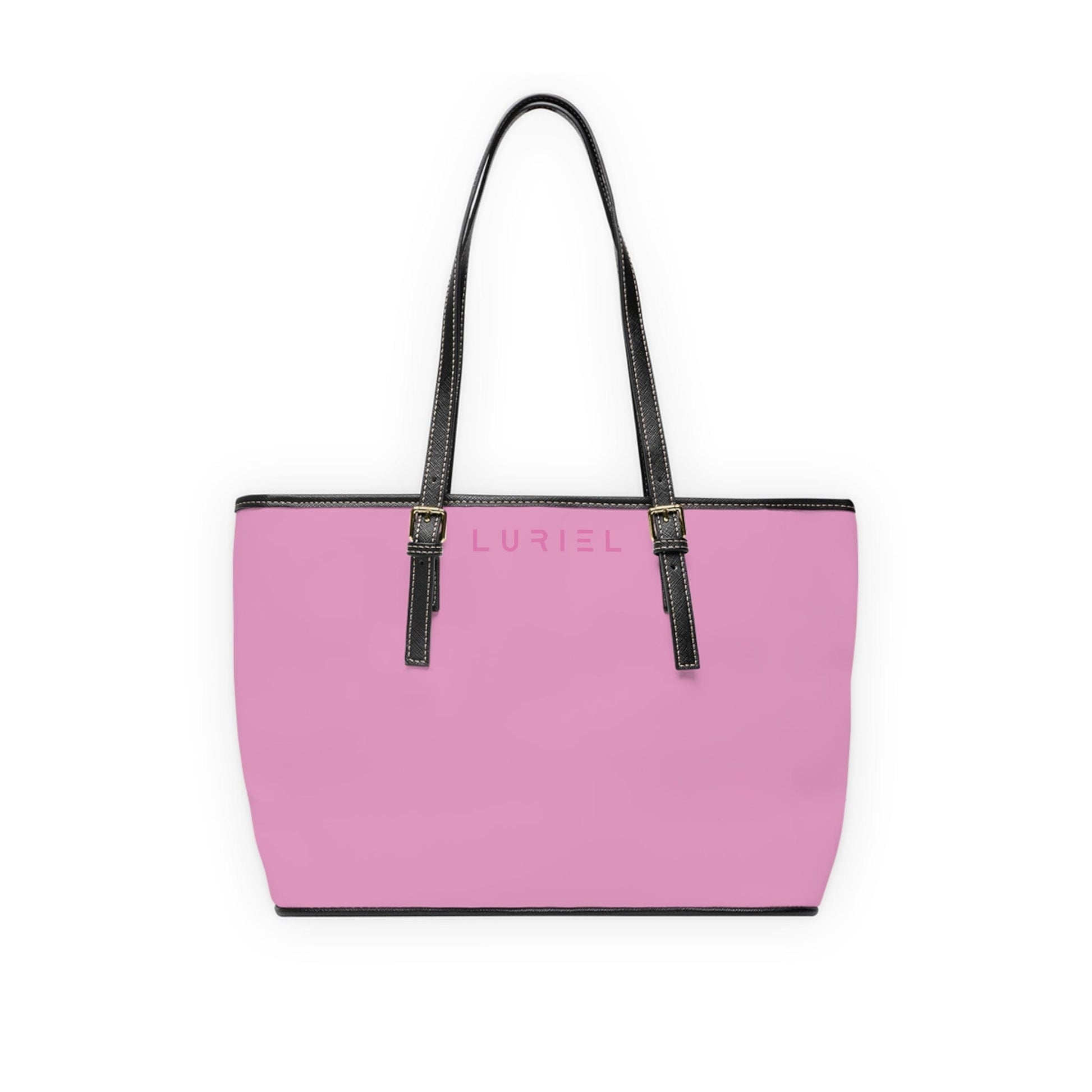 Bags 16" x 10" / Black Light Mauve Women's Vegan Leather Tote Bag
