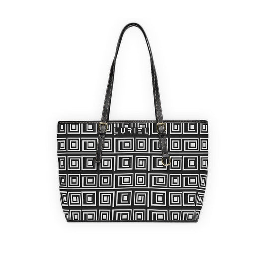 Bags 16" x 10" / Black Made in Milan Women's Vegan Leather Tote Bag