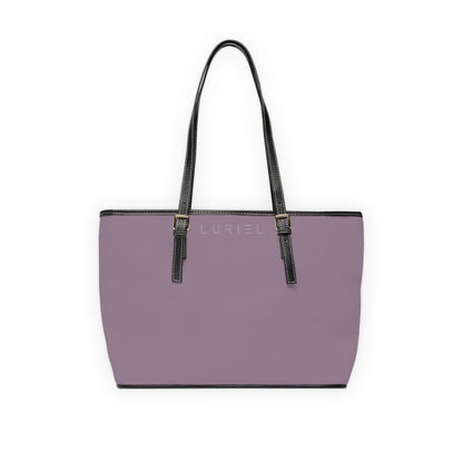 Bags 16" x 10" / Black Mobster Purple Grey Women's Vegan Leather Tote Bag