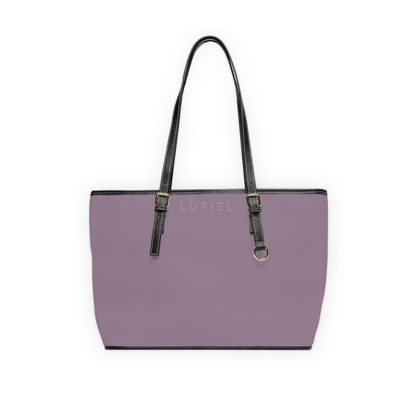 Bags 16" x 10" / Black Mobster Purple Grey Women's Vegan Leather Tote Bag