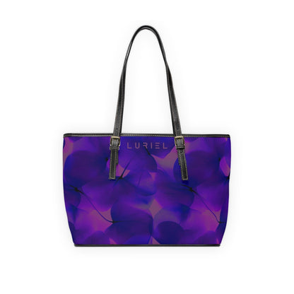 Bags 16" x 10" / Black Out of Time Women's Vegan Leather Tote Bag