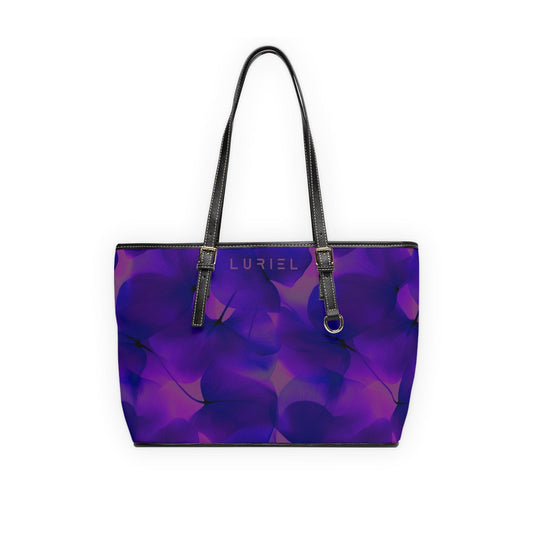 Bags 16" x 10" / Black Out of Time Women's Vegan Leather Tote Bag