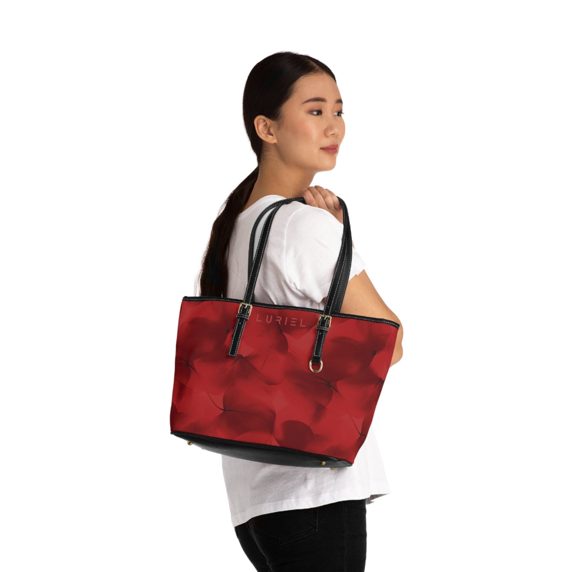 Bags 16" x 10" / Black Passion Women's Vegan Leather Tote Bag