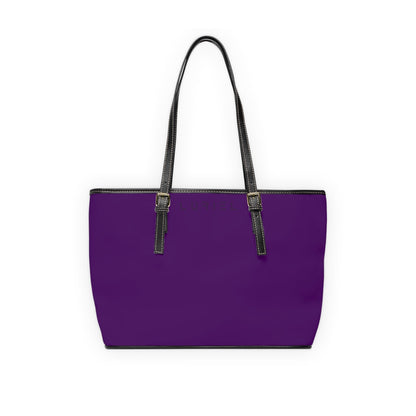 Bags 16" x 10" / Black Plum Purple Women's Vegan Leather Tote Bag