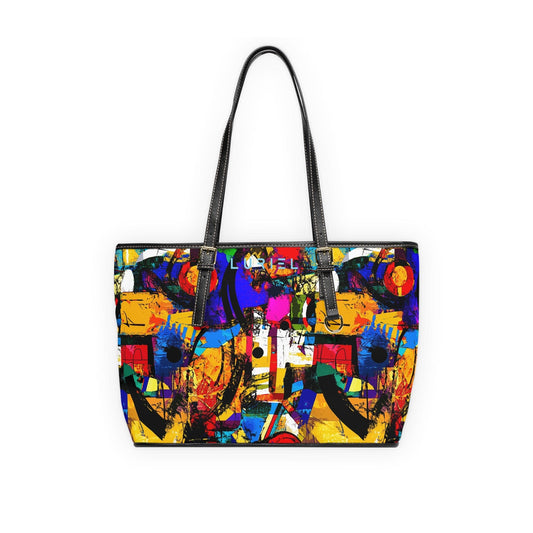 Bags 16" x 10" / Black Revelations Women's Vegan Leather Tote Bag