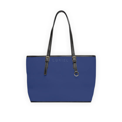 Bags 16" x 10" / Black Rhino Grey Blue Women's Vegan Leather Tote Bag