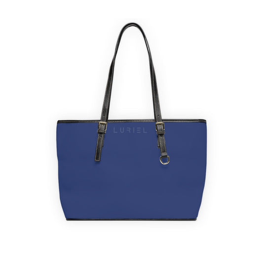 Bags 16" x 10" / Black Rhino Grey Blue Women's Vegan Leather Tote Bag