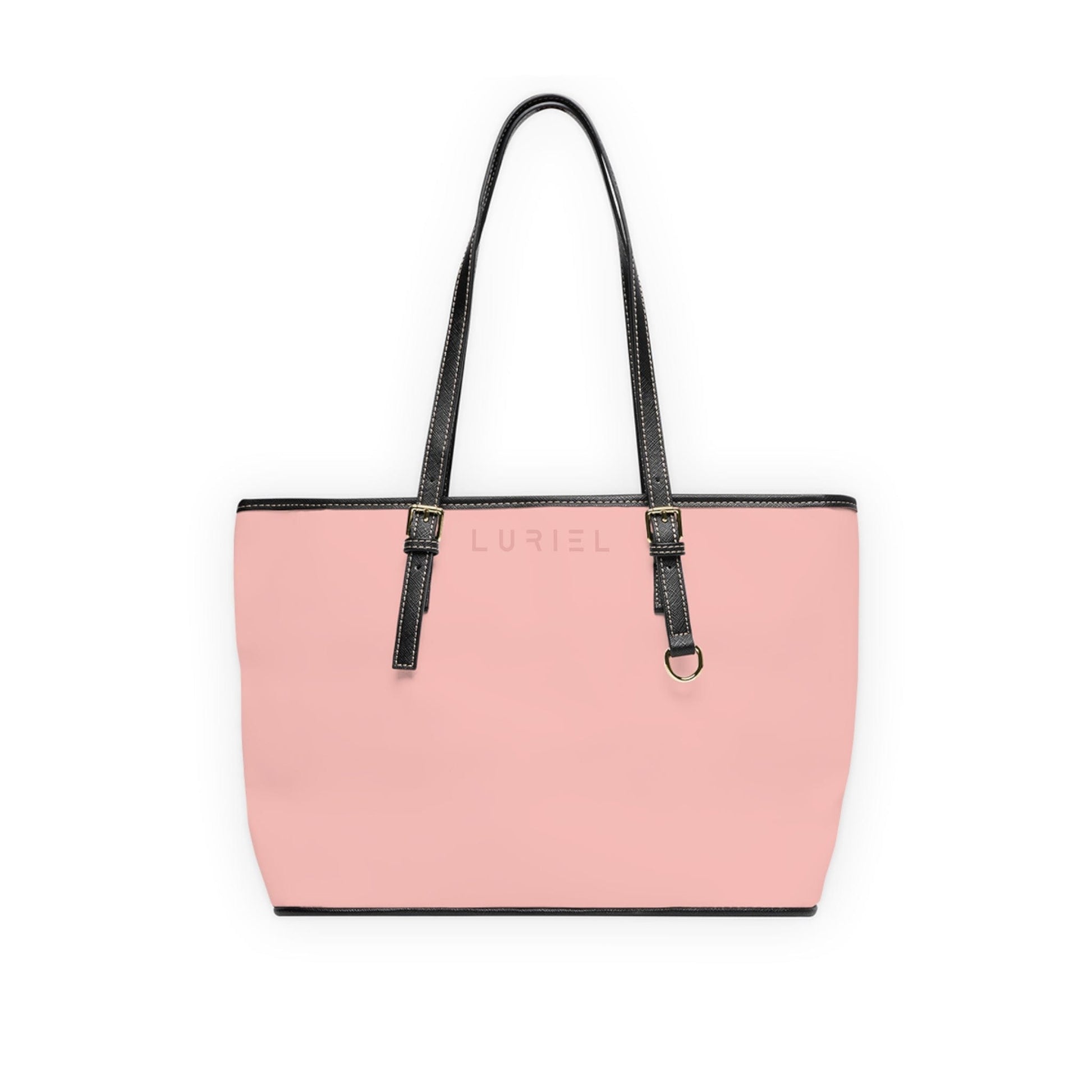 Bags 16" x 10" / Black Rose Pink Women's Vegan Leather Tote Bag