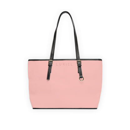 Bags 16" x 10" / Black Rose Pink Women's Vegan Leather Tote Bag