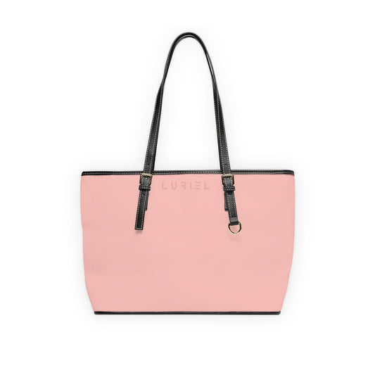 Bags 16" x 10" / Black Rose Pink Women's Vegan Leather Tote Bag