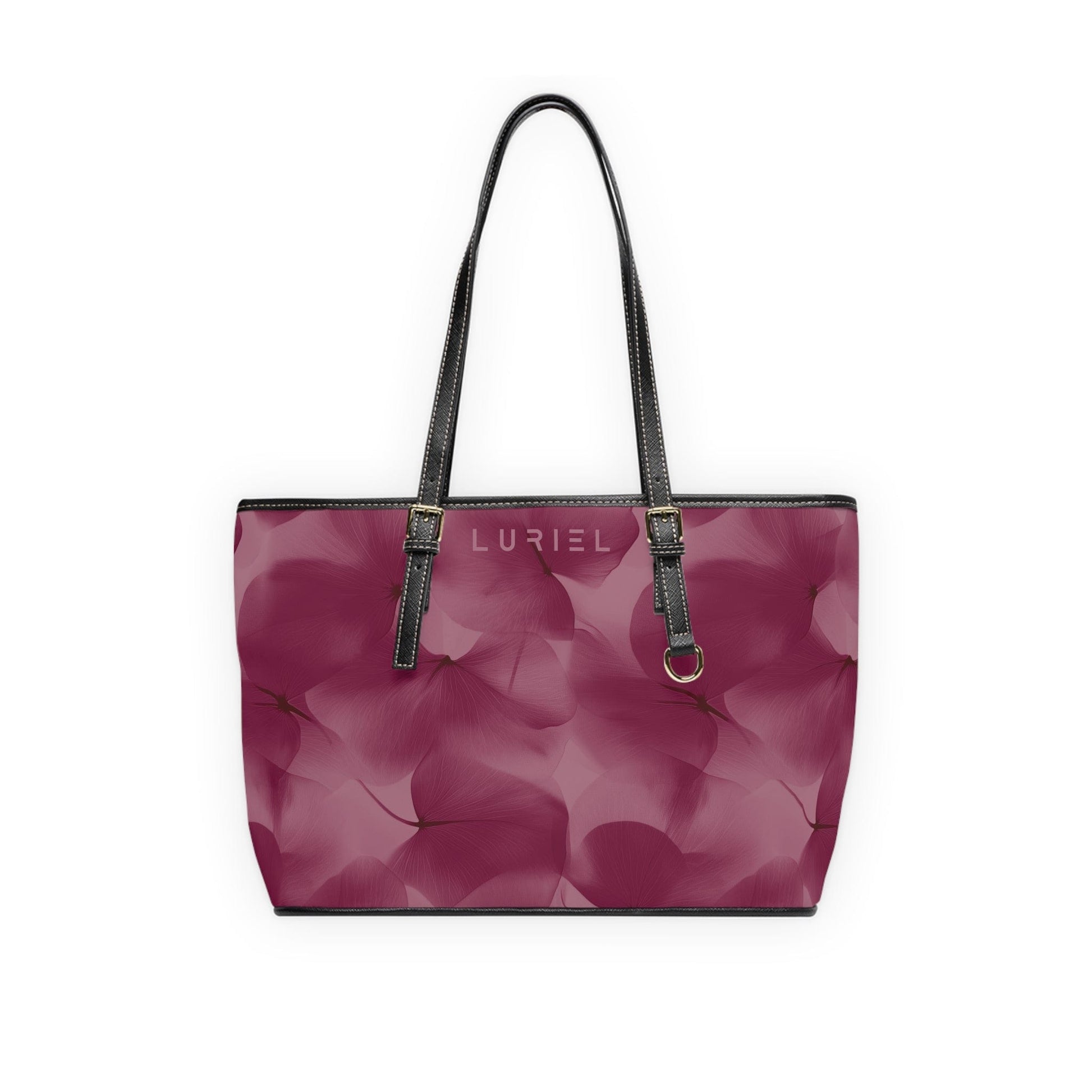 Bags 16" x 10" / Black Subtle Harmony Women's Vegan Leather Tote Bag
