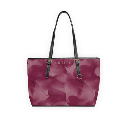 Bags 16" x 10" / Black Subtle Harmony Women's Vegan Leather Tote Bag