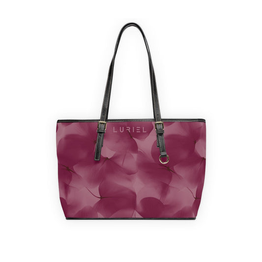 Bags 16" x 10" / Black Subtle Harmony Women's Vegan Leather Tote Bag