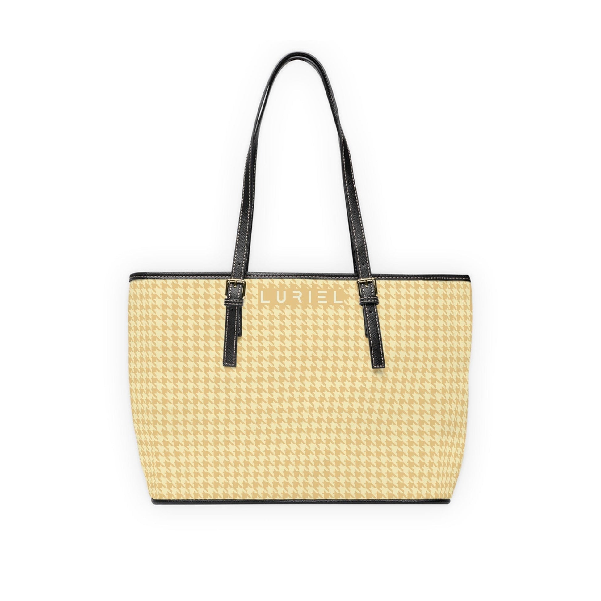 Bags 16" x 10" / Black Venice In May II Women's Vegan Leather Tote Bag