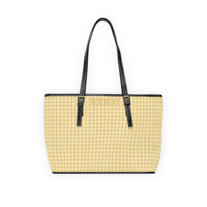 Bags 16" x 10" / Black Venice In May II Women's Vegan Leather Tote Bag