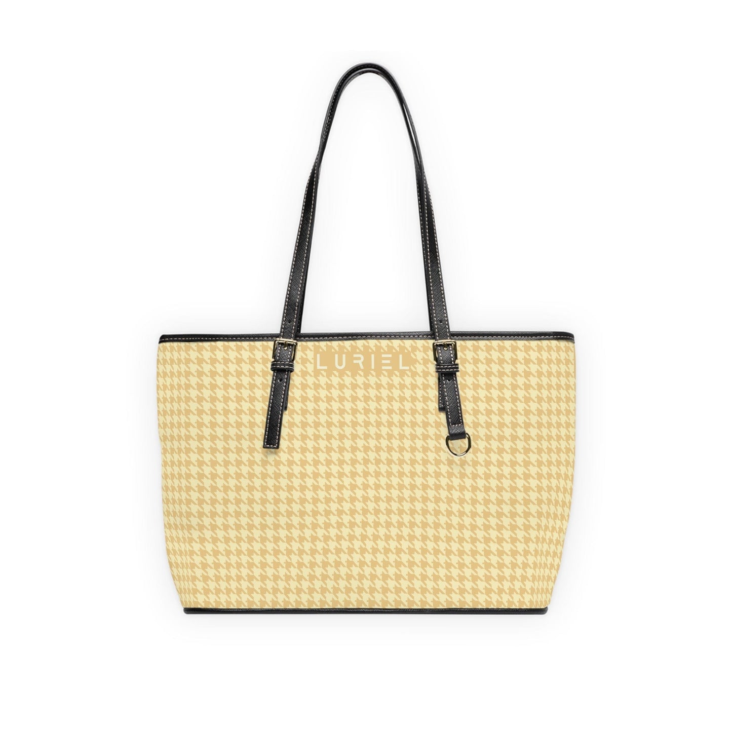Bags 16" x 10" / Black Venice In May II Women's Vegan Leather Tote Bag