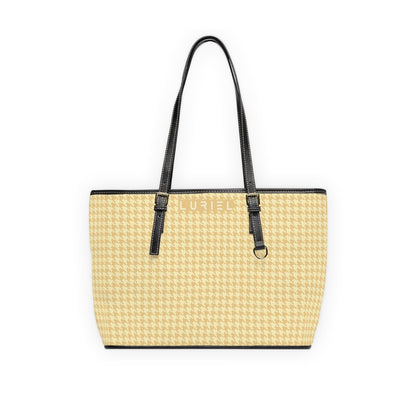 Bags 16" x 10" / Black Venice In May II Women's Vegan Leather Tote Bag