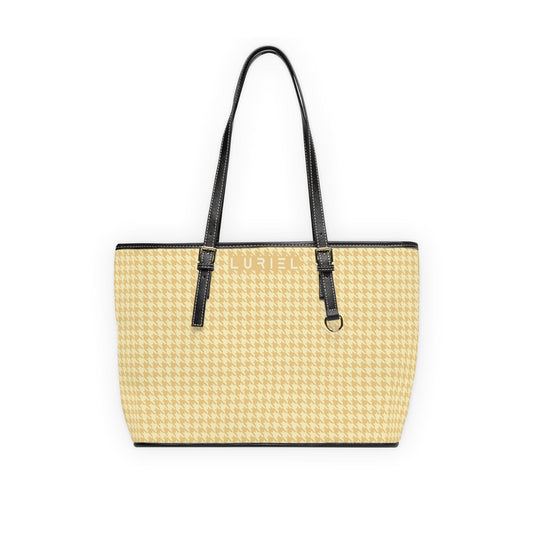 Bags 16" x 10" / Black Venice In May II Women's Vegan Leather Tote Bag