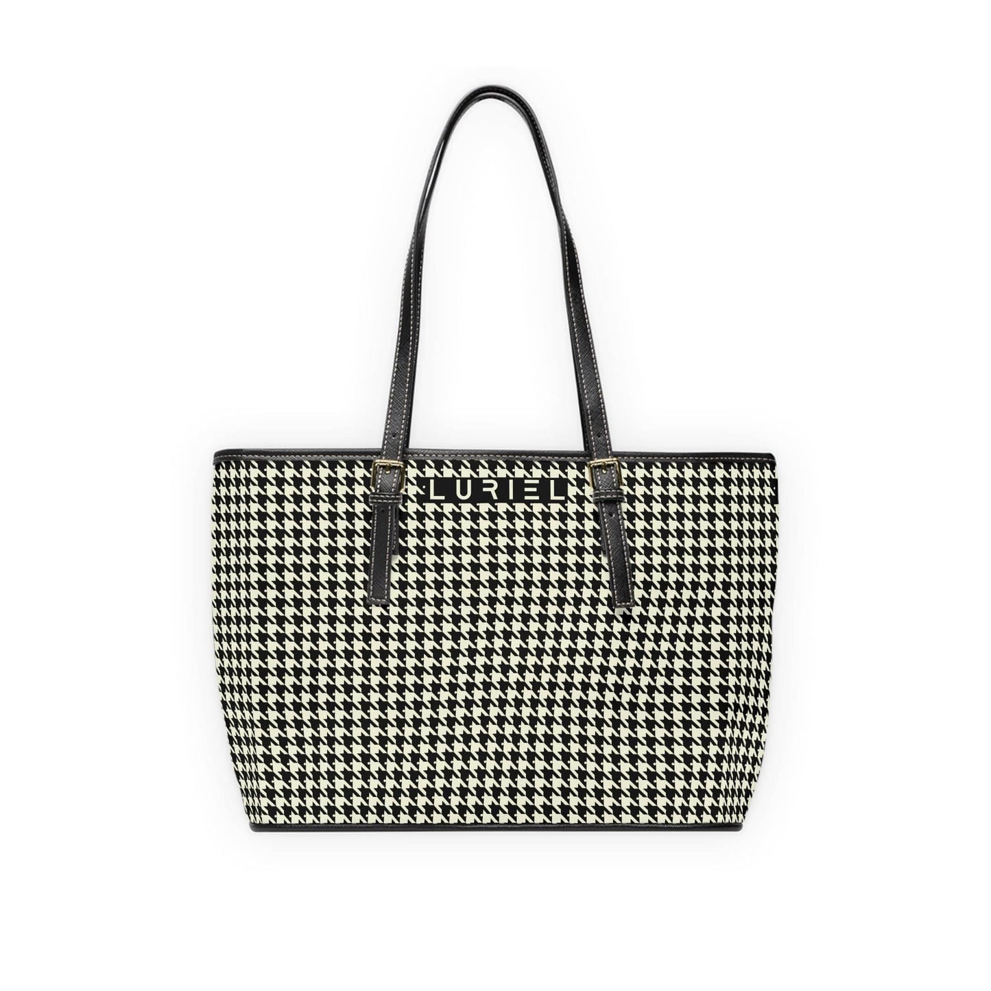 Bags 16" x 10" / Black Venice In May Women's Vegan Leather Tote Bag