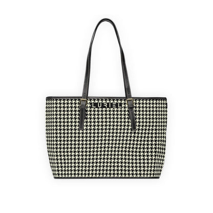 Bags 16" x 10" / Black Venice In May Women's Vegan Leather Tote Bag