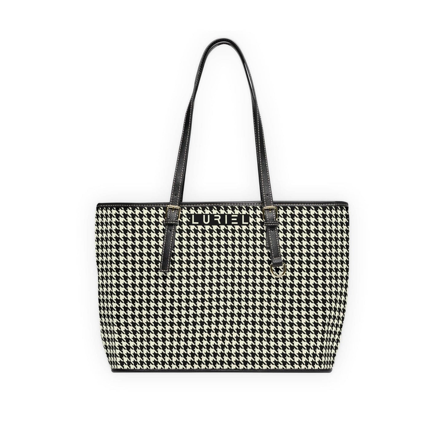 Bags 16" x 10" / Black Venice In May Women's Vegan Leather Tote Bag
