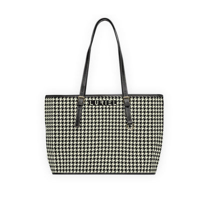 Bags 16" x 10" / Black Venice In May Women's Vegan Leather Tote Bag