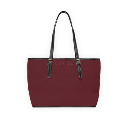 Bags 16" x 10" / Black Wine Berry Women's Vegan Leather Tote Bag