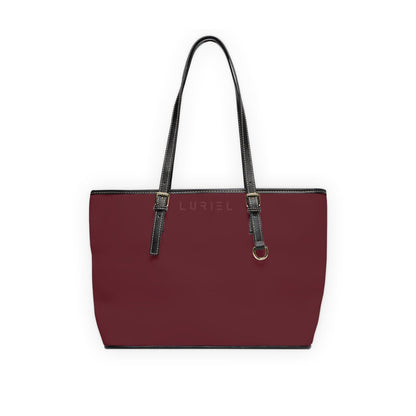 Bags 16" x 10" / Black Wine Berry Women's Vegan Leather Tote Bag