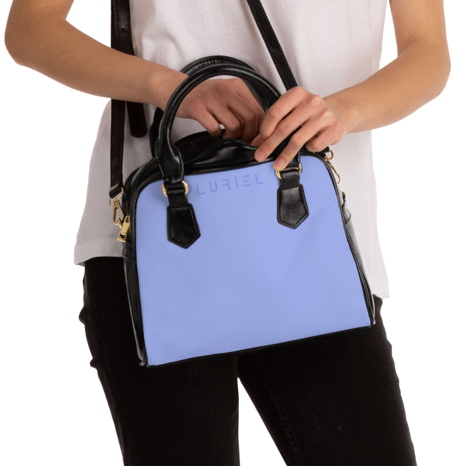 Bags 9.45" x 8.27" / Black Blue Bell Women's Vegan Leather Shoulder Bag