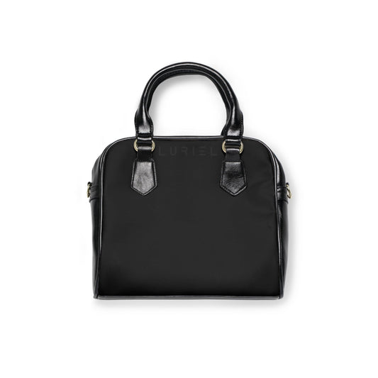 Bags 9.45" x 8.27" / Black Charcoal Women's Vegan Leather Shoulder Bag