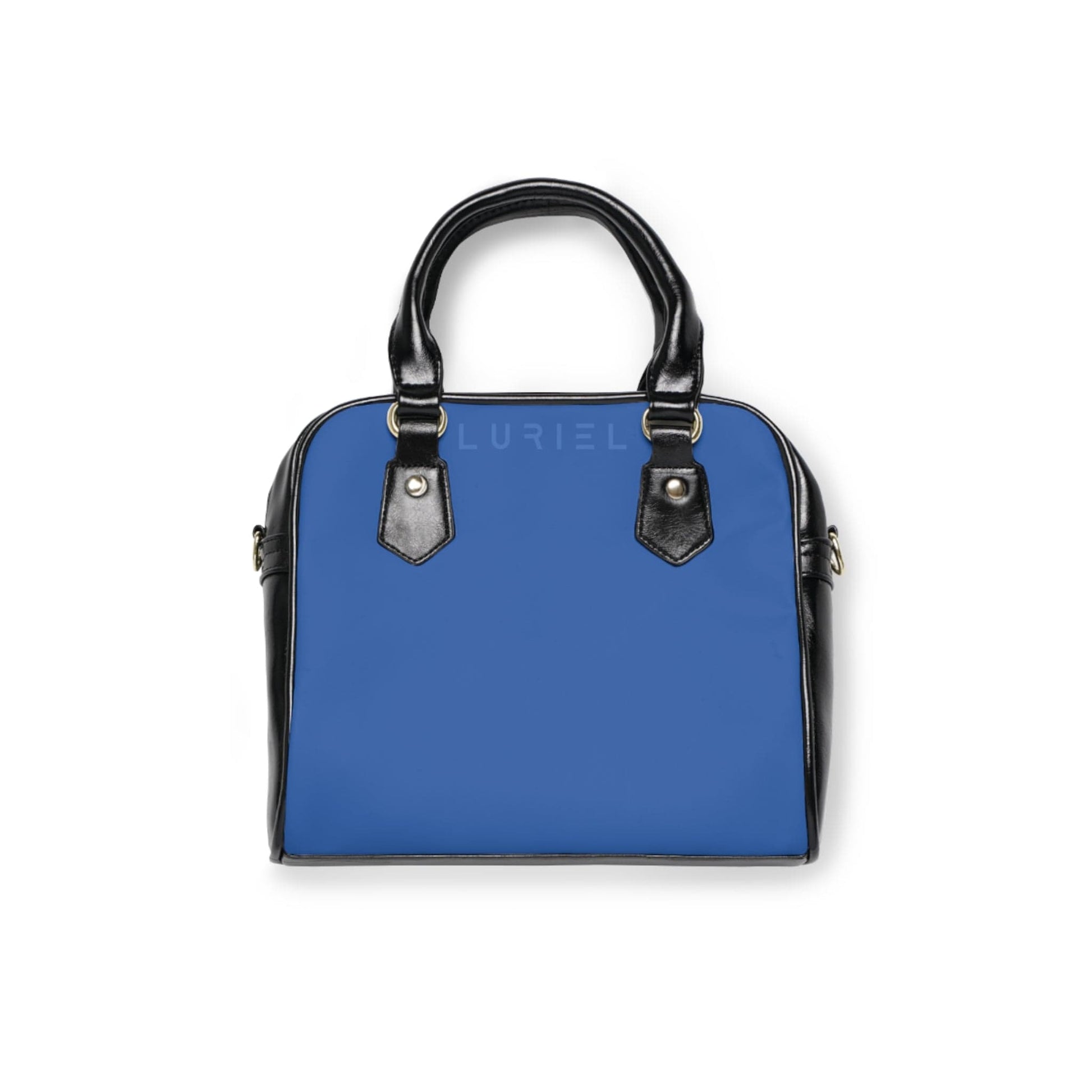Bags 9.45" x 8.27" / Black Dusk Blue Women's Leather Shoulder Case