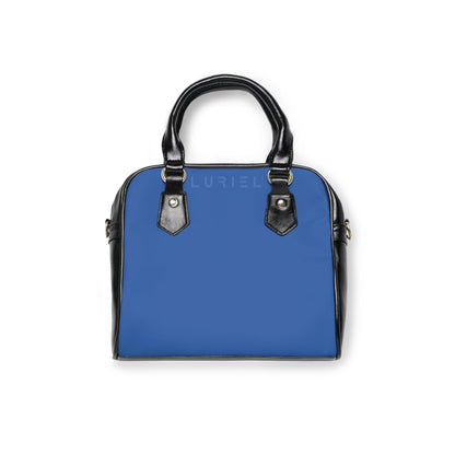 Bags 9.45" x 8.27" / Black Dusk Blue Women's Leather Shoulder Case