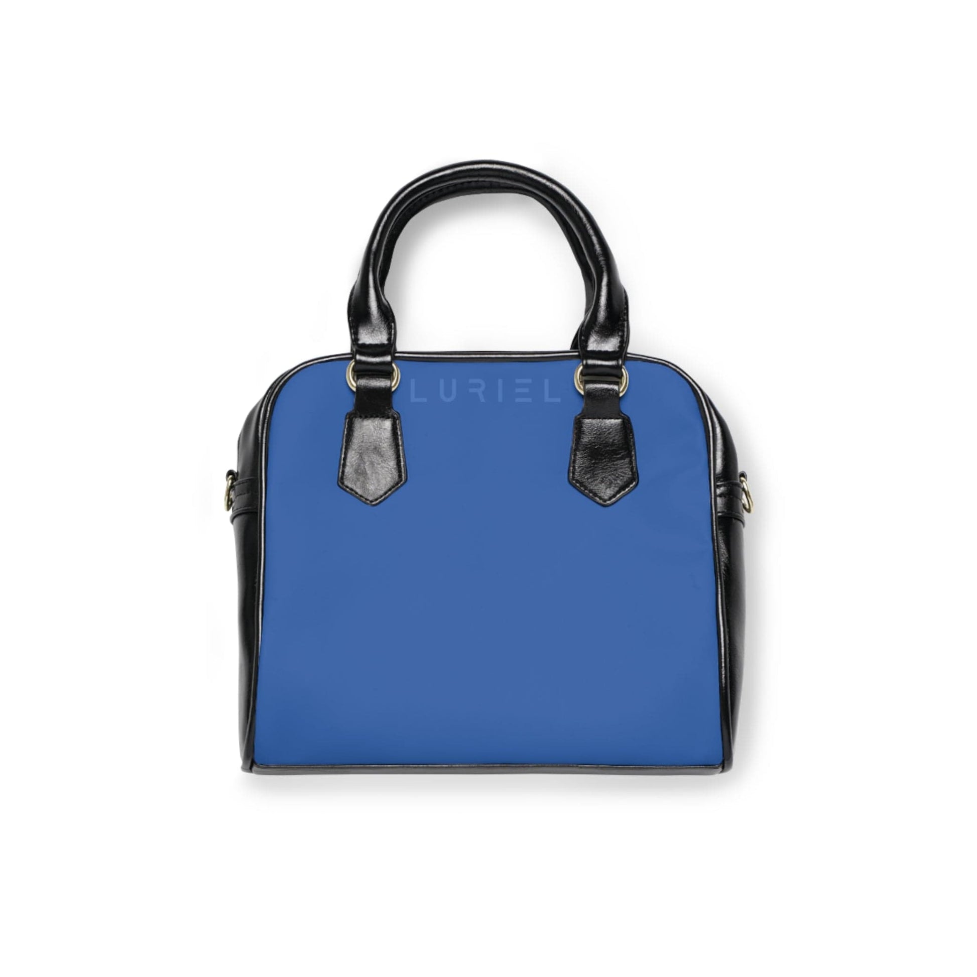 Bags 9.45" x 8.27" / Black Dusk Blue Women's Leather Shoulder Case