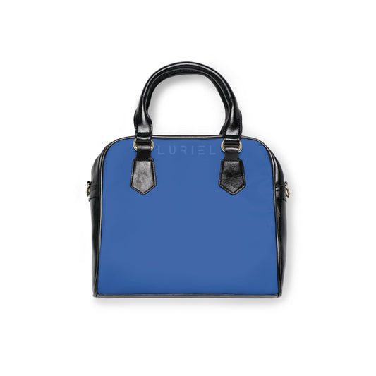 Bags 9.45" x 8.27" / Black Dusk Blue Women's Leather Shoulder Case