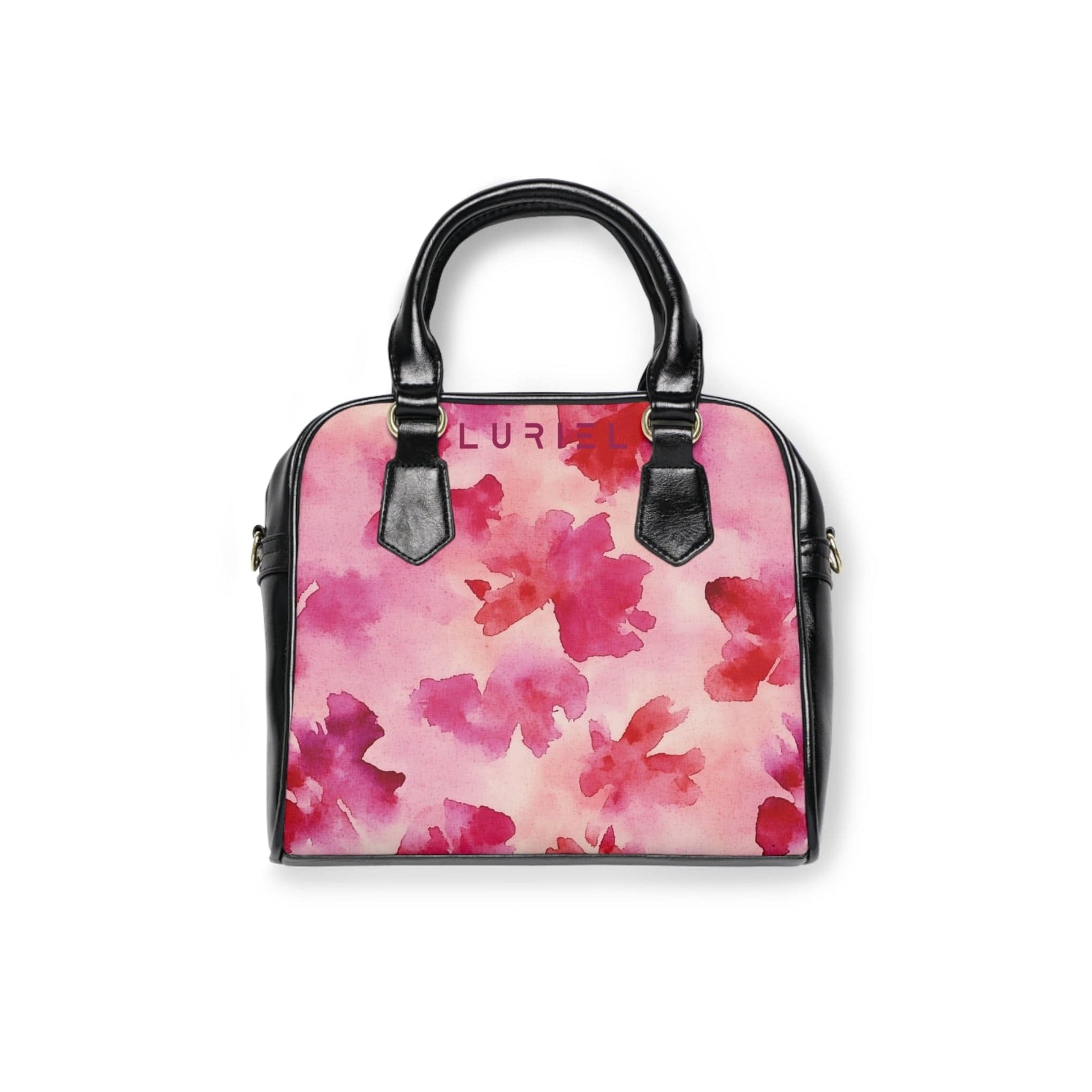 Bags 9.45" x 8.27" / Black Eau de Flower Women's Vegan Leather Shoulder Bag