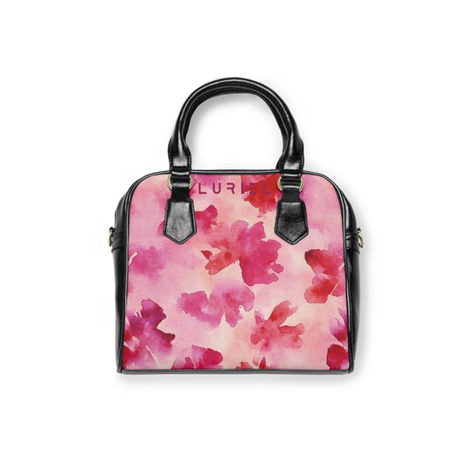 Bags 9.45" x 8.27" / Black Eau de Flower Women's Vegan Leather Shoulder Bag