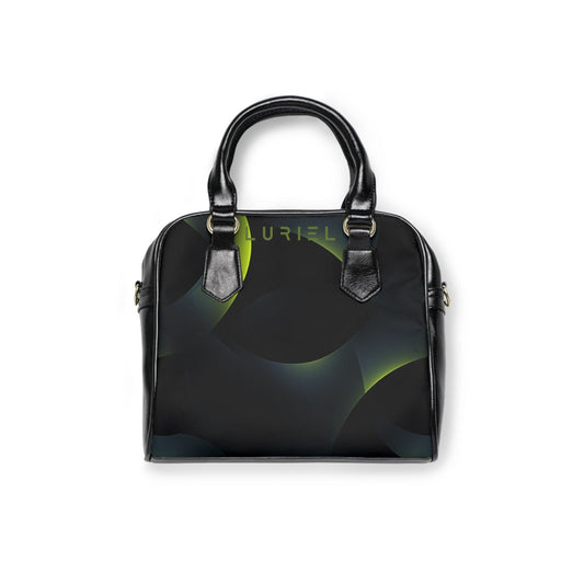 Bags 9.45" x 8.27" / Black Flow of Life Women's Vegan Leather Shoulder Bag
