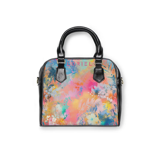 Bags 9.45" x 8.27" / Black Gate To Paradise Women's Vegan Leather Shoulder Bag
