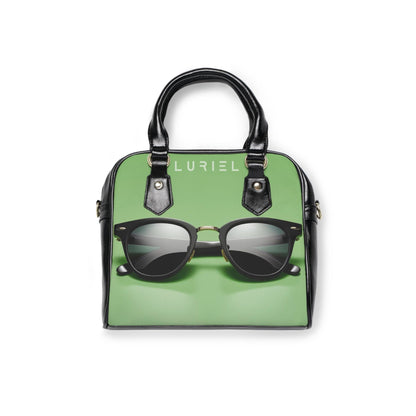 Bags 9.45" x 8.27" / Black Little Green Bag Women's Vegan Leather Shoulder Bag