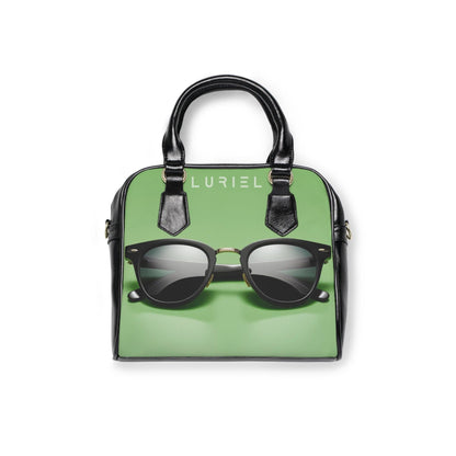 Bags 9.45" x 8.27" / Black Little Green Bag Women's Vegan Leather Shoulder Bag