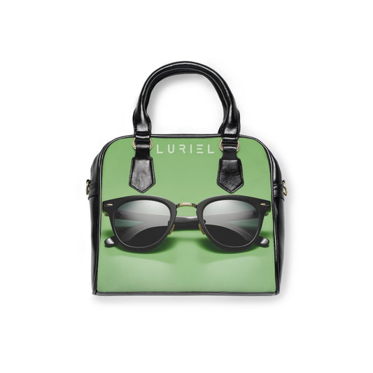 Bags 9.45" x 8.27" / Black Little Green Bag Women's Vegan Leather Shoulder Bag