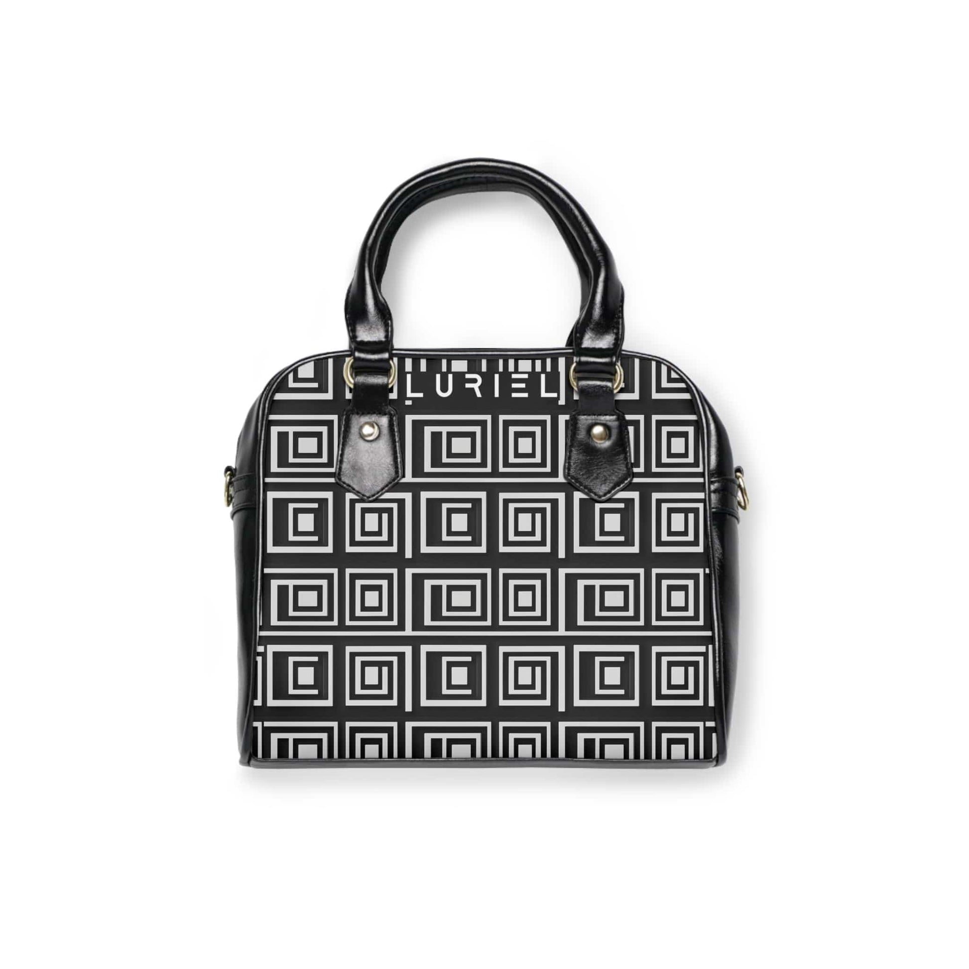 Bags 9.45" x 8.27" / Black Made in Milan Women's Vegan Leather Shoulder Bag