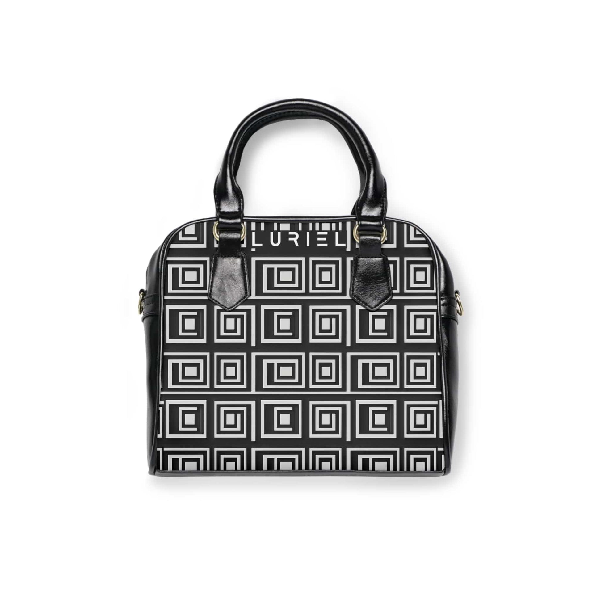 Bags 9.45" x 8.27" / Black Made in Milan Women's Vegan Leather Shoulder Bag