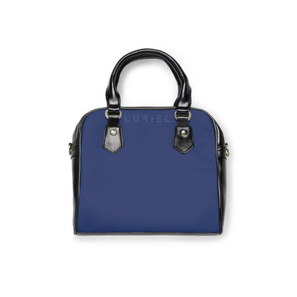 Bags 9.45" x 8.27" / Black Rhino Grey Blue Women's Vegan Leather Shoulder Bag