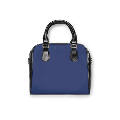 Bags 9.45" x 8.27" / Black Rhino Grey Blue Women's Vegan Leather Shoulder Bag