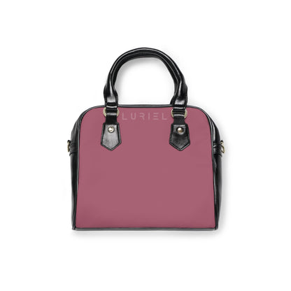 Bags 9.45" x 8.27" / Black Rose Taupe Women's Vegan Leather Shoulder Bag