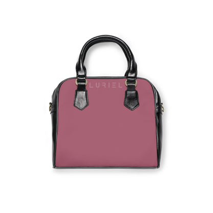 Bags 9.45" x 8.27" / Black Rose Taupe Women's Vegan Leather Shoulder Bag