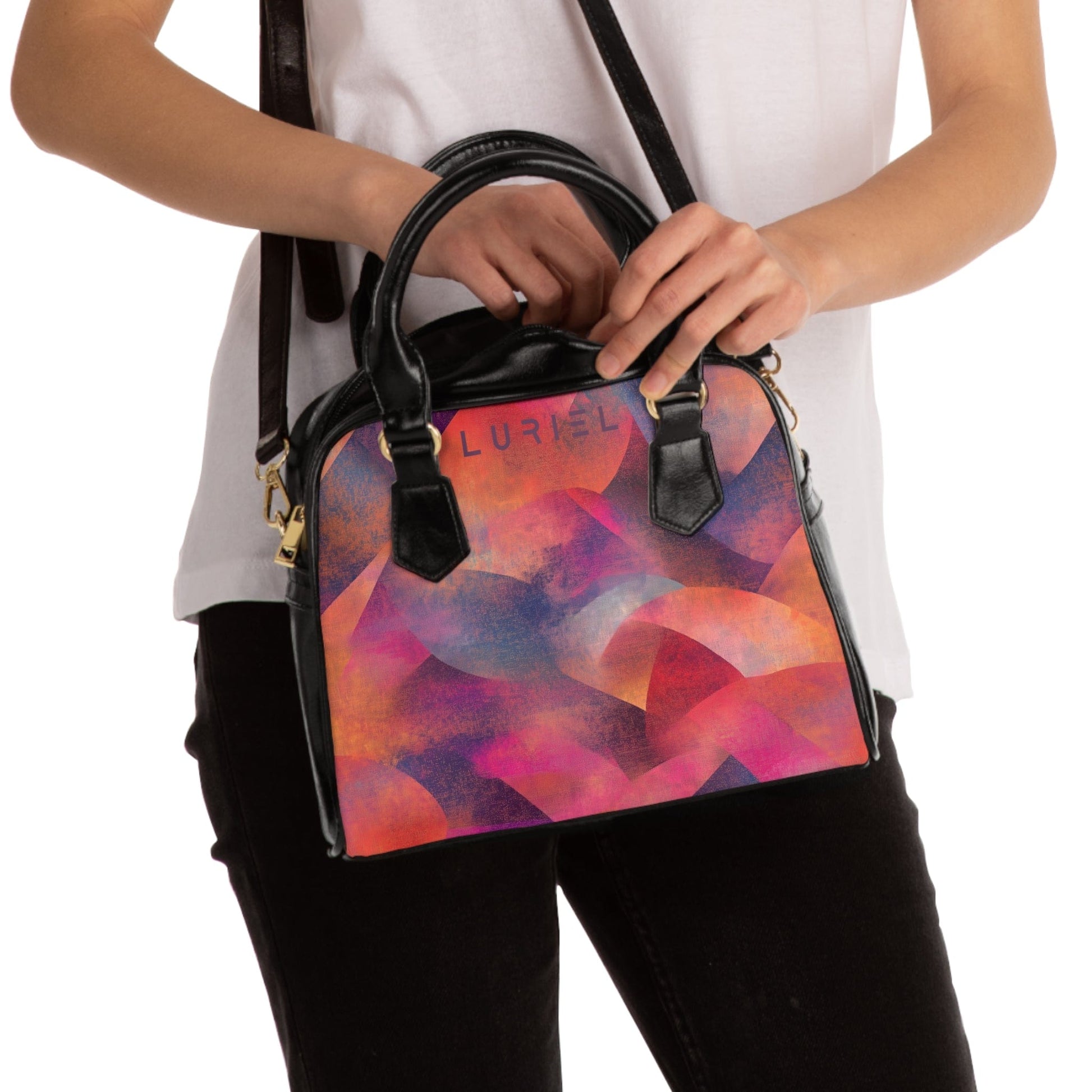 Bags 9.45" x 8.27" / Black The Immortal Women's Vegan Leather Shoulder Bag