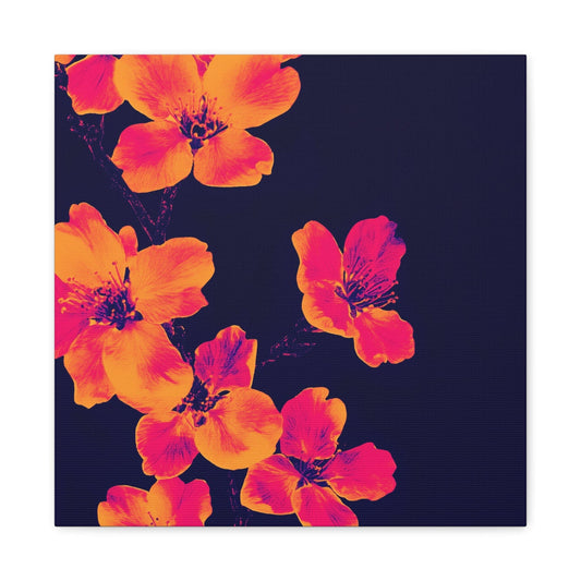 Bedroom Art Canvas 16″ x 16″ / 1.25" Cherry Blossoms, Stretched Matte Canvas