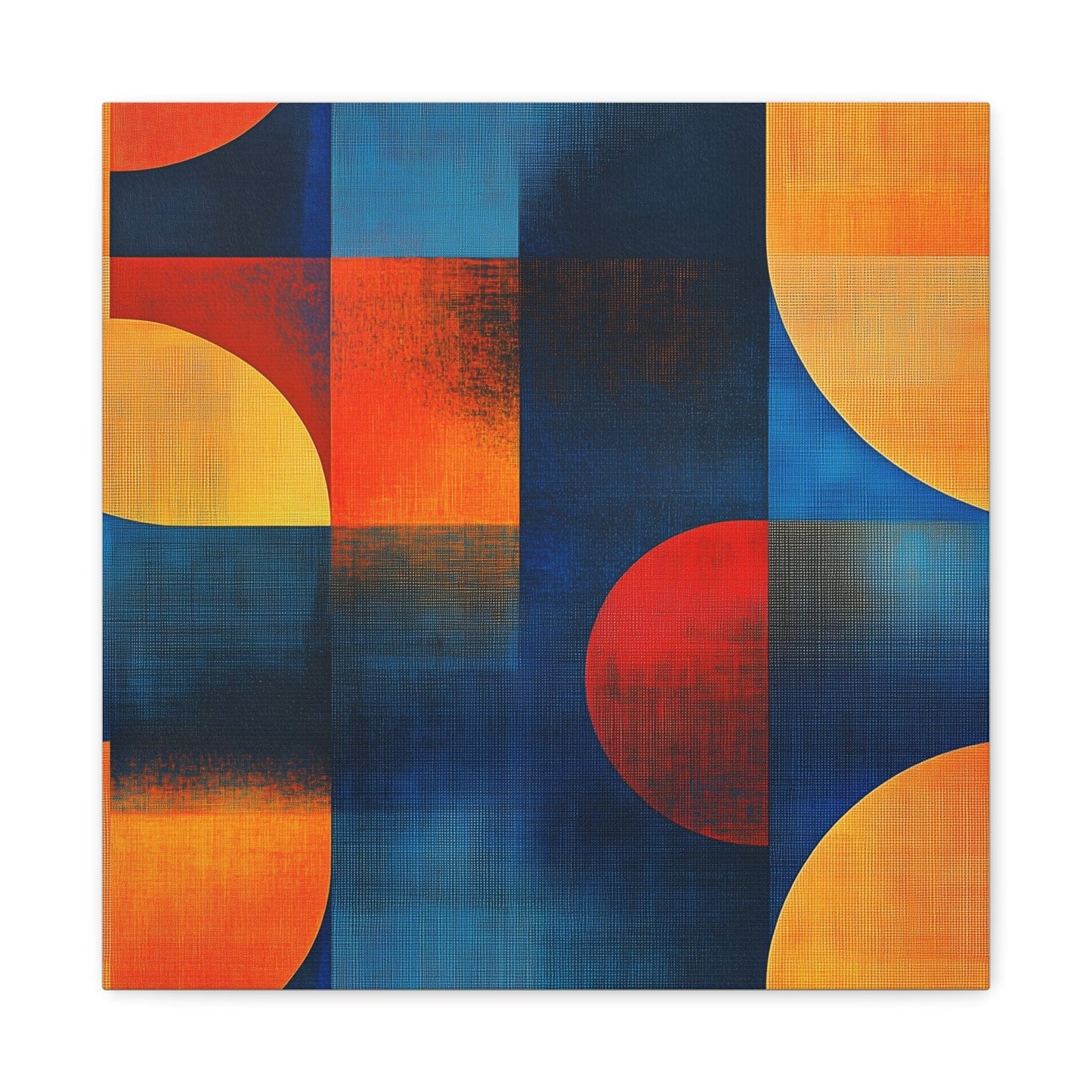 Bedroom Art Canvas 16″ x 16″ / 1.25" Circle Square, Stretched Matte Canvas